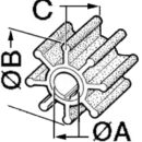 Impeller JOHNSON/EVINRUDE 3/6 HP