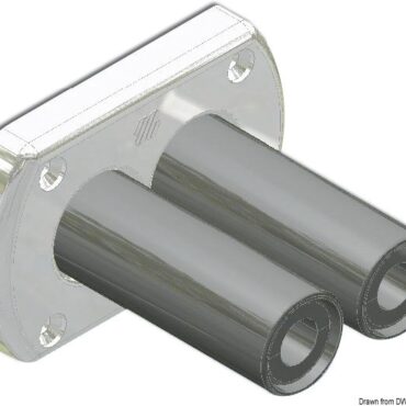 Bulkhead throughout bush chromed