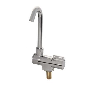 single-lever fold-down tap for boat and camper water systems